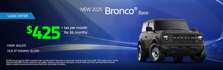 2025 Bronco Lease Special