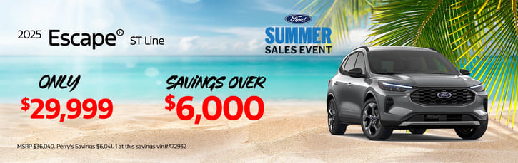 New 2025 Ford Escape ST-Line Purchase Offer $6,000 OFF MSRP