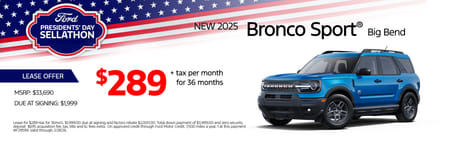 2025 Bronco Sport Lease Special