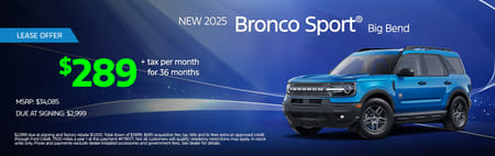 2025 Bronco Sport Lease Special