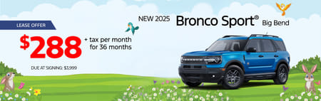 2025 Bronco Sport Lease Special