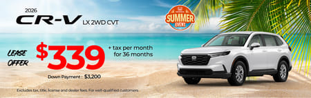 Lease 2026 Honda CR-V LX $339