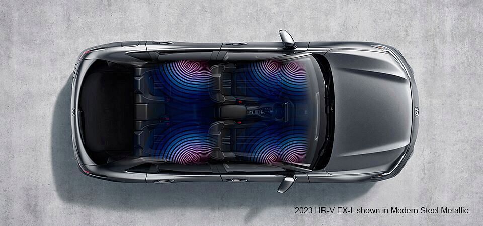 Honda HR-V EX-L 2023 Modern Steel Metallic from a bird's eye view