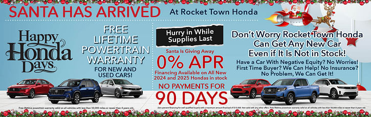 Free Lifetime Powertrain Warranty | Rocket Town Honda