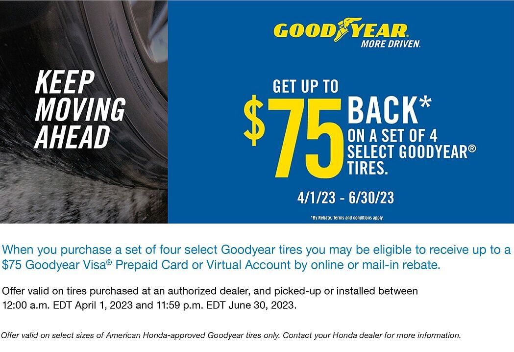 Goodyear Honda Consumer Flyer