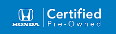 Certified Pre-Owned - white font with blue background logo