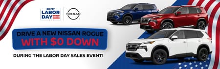 $0 Down Labor Day Sale on 2026 Rogue SV AWD