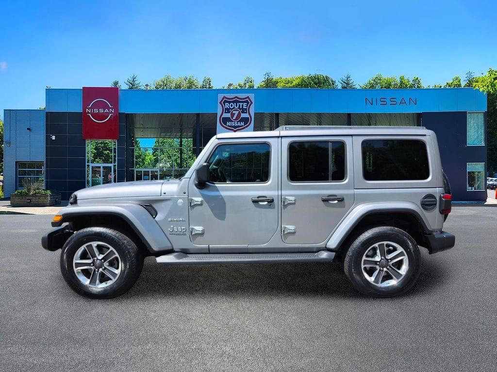 Used 2018 Jeep All-New Wrangler Unlimited Sahara with VIN 1C4HJXEG9JW244811 for sale in Wilton, CT