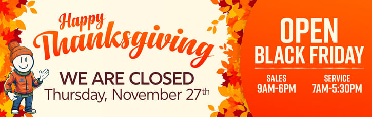 We Are Closed On Thanksgiving