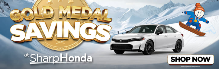 Gold Medal Savings at Sharp Honda
