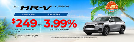 Lease 2027 Honda HR-V LX $249