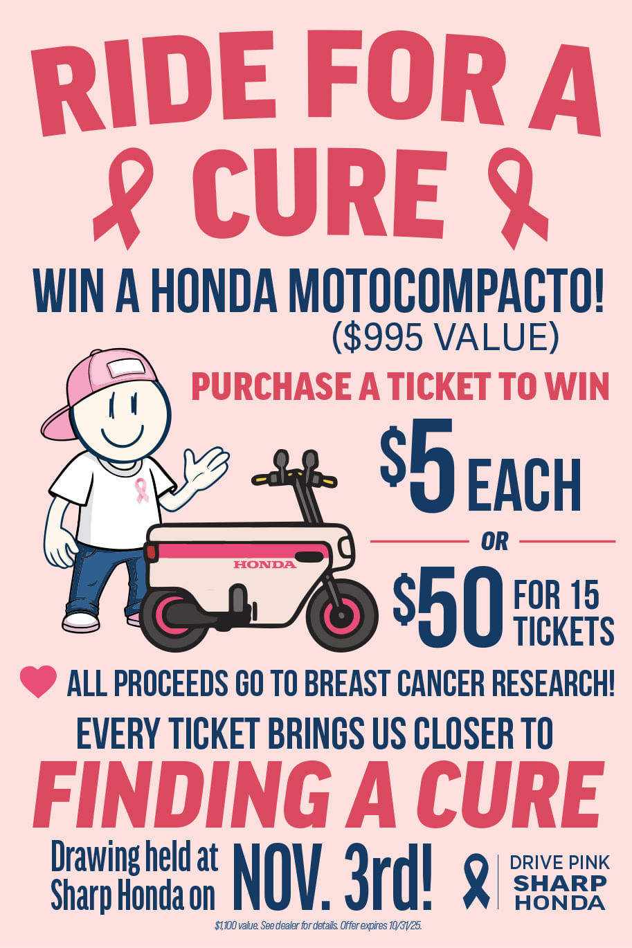 Win a Honda Motocompacto — $5 = 1 Entry