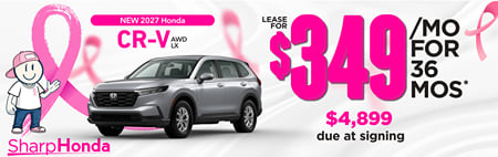 Lease 2027 Honda CR-V LX $349