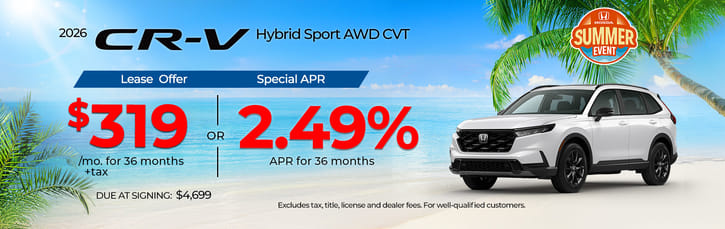 Lease 2026 Honda CR-V Hybrid Sport $319