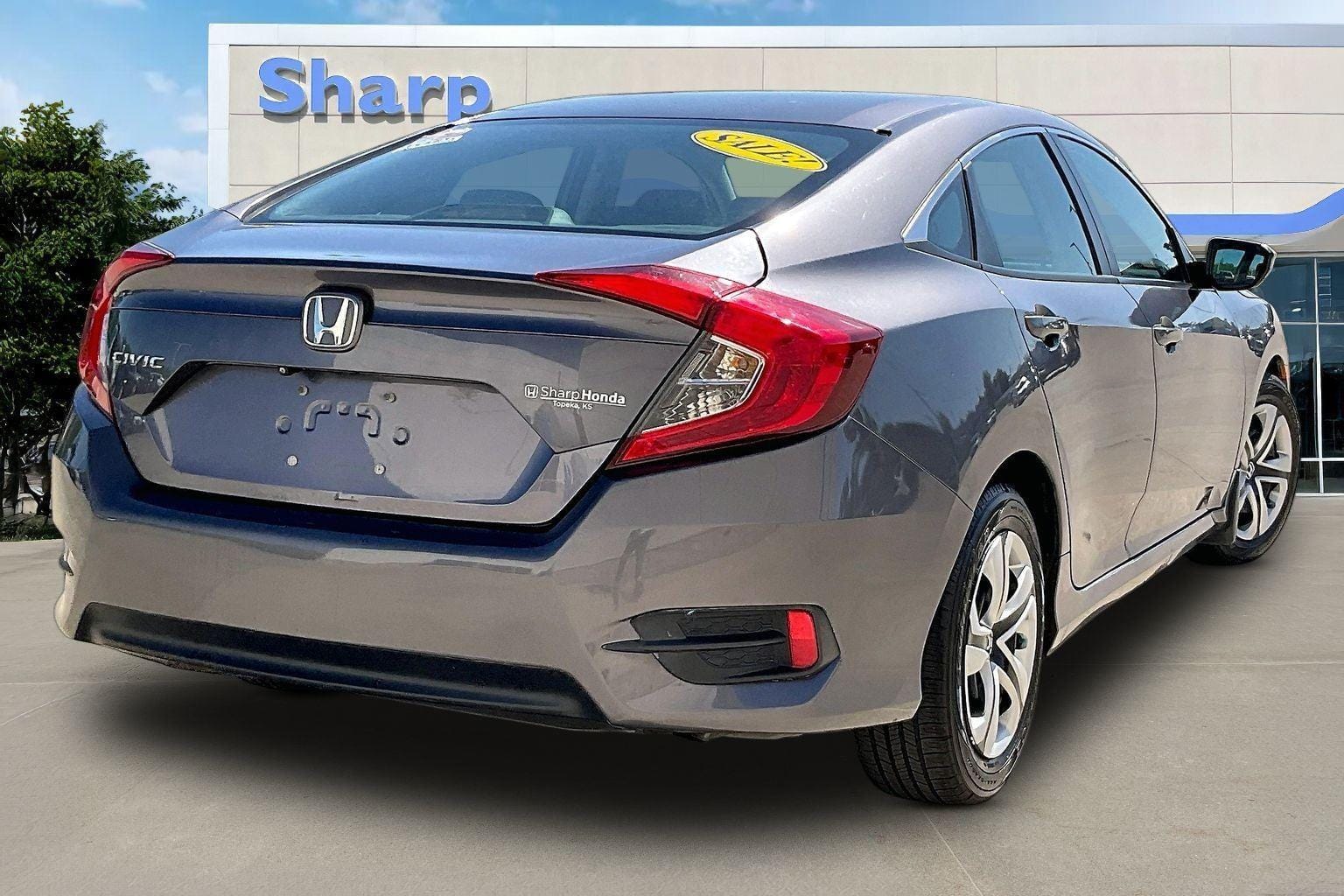 Used 2017 Honda Civic LX with VIN 19XFC2F50HE079172 for sale in Kansas City