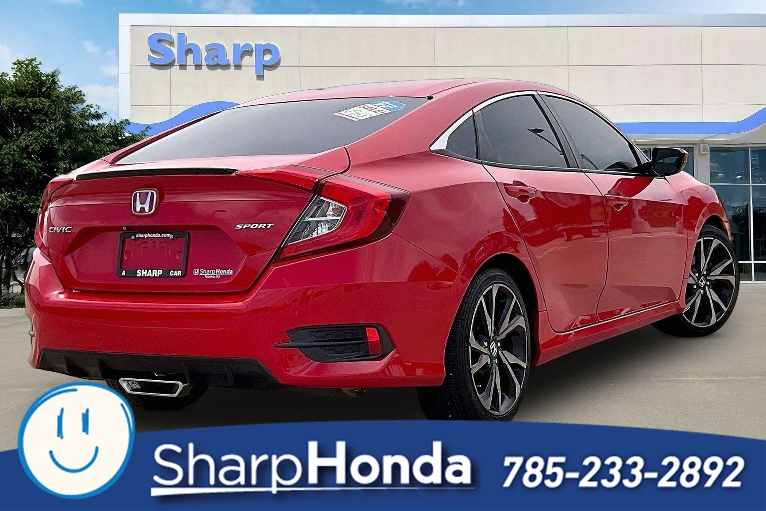 Used 2019 Honda Civic Sport with VIN 2HGFC2F87KH583936 for sale in Kansas City