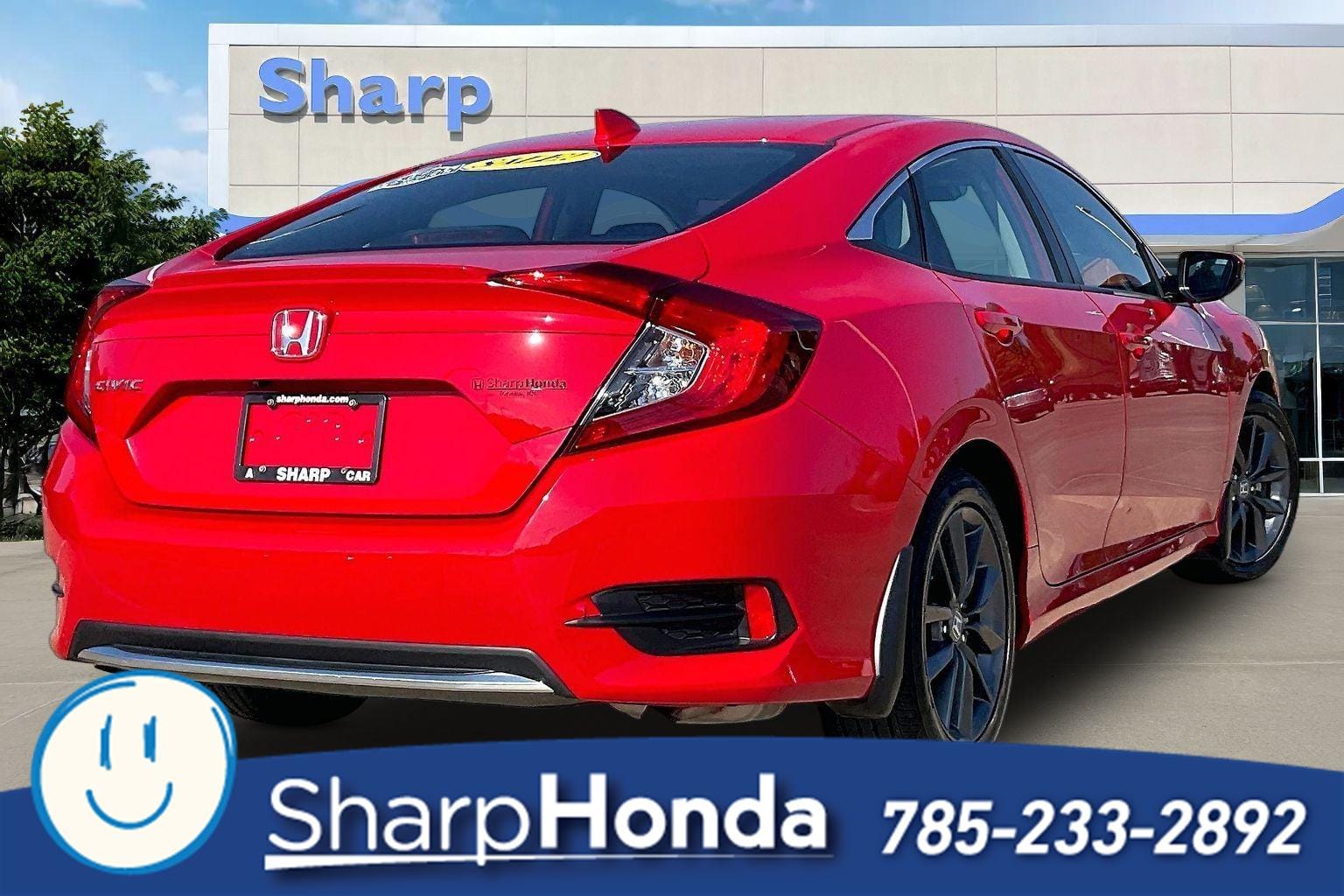Used 2021 Honda Civic EX-L with VIN 2HGFC1F72MH706286 for sale in Kansas City