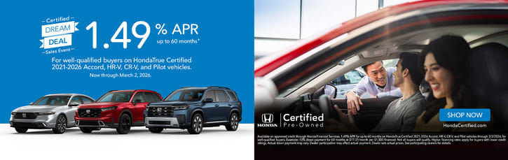 Honda Certified Dream Deal Event