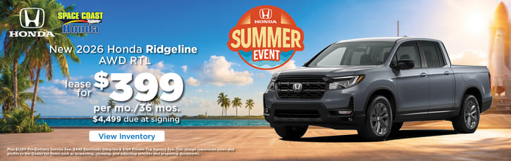 Lease 2026 Honda Ridgeline RTL $399