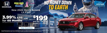Lease 2026 Honda Accord LX $199