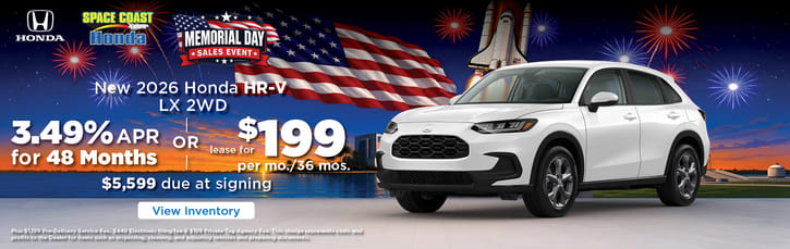 Lease 2026 Honda HR-V LX $199