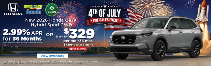 Lease 2026 Honda CR-V Hybrid Sport $329