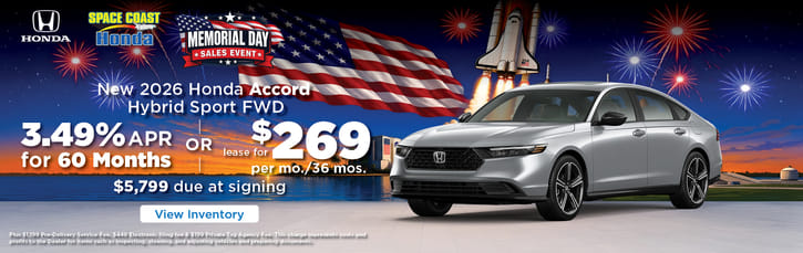 Lease 2026 Honda Acoord Hybrid Sport $269
