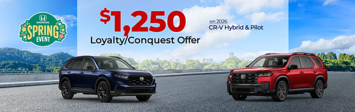 $1,250 Loyalty/Conquest Offer