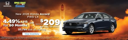 Lease 2026 Honda Accord LX $209