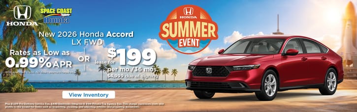 Lease 2026 Honda Accord LX $199