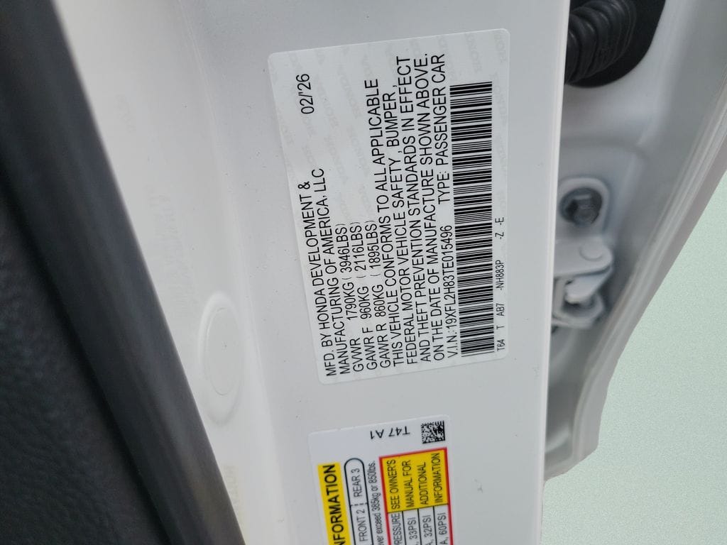 2026 Honda Civic Hatchback Sport - Photo 36