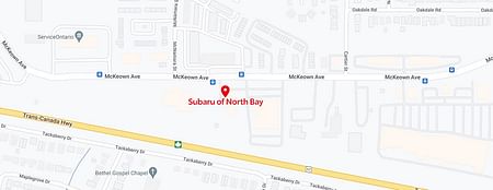 map of Subaru of North Bay