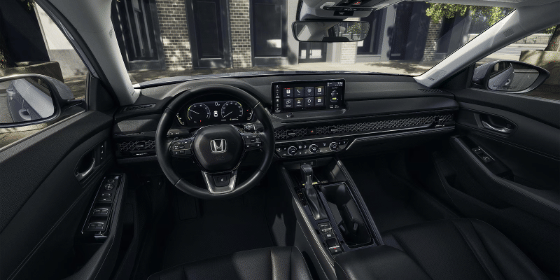 2026 Honda Accord Black interior cabin.