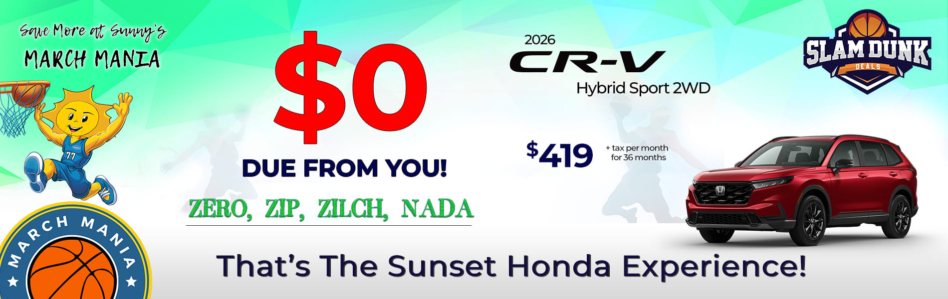 CR-V Hybrid Lease Special