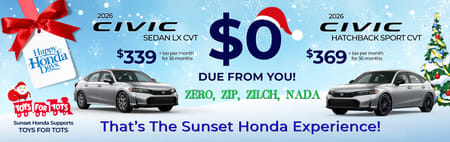 2026 Civic HB Lease Special