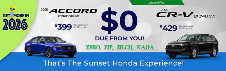 2026 CR-V Lease Offer