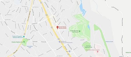 map of Sunset Service Center Atascadero