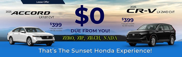 2025 Accord Lease Offer