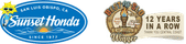 Sunset Honda Dealer print logo