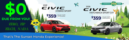2026 Civic HB Lease Special