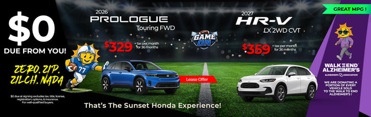 Lease 2026 Honda Prologue Touring $359