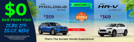 Lease 2026 Honda Prologue EX $359