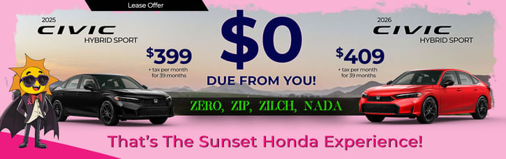 Civic Hybrid Lease Special