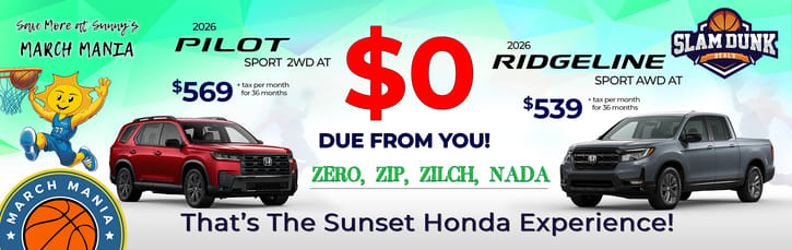 Ridgeline Sport Lease Special