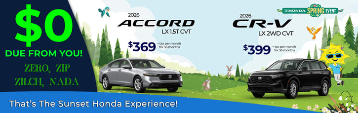 2026 CR-V Lease Offer