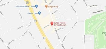 map of Sunset Service Center Atascadero