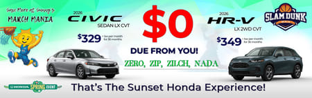 2026 HR-V LX 2WD Lease Special 