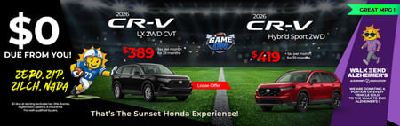 Lease 2026 Honda CR-V LX $389
