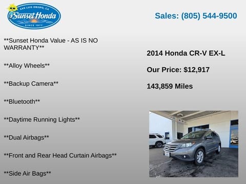 2014 Honda CR-V EX-L