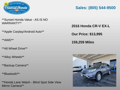 2016 Honda CR-V EX-L